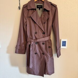 London Fog Trench Coat Mauve